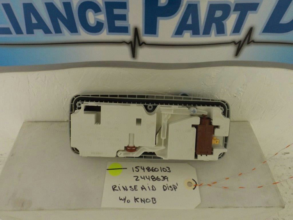 FRIGIDAIRE DISHWASHER 154860103 2448639 RINSE AID DISPENSER W/O KNOB USED FRIGIDAIRE DISHWASHER 154860103 2448639 RINSE AID DISPENSER W/O KNOB USED